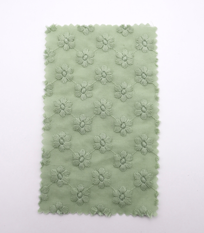 【25SS-454】花柄刺繍綿ローン　/0.5ｙあたり=～1300円