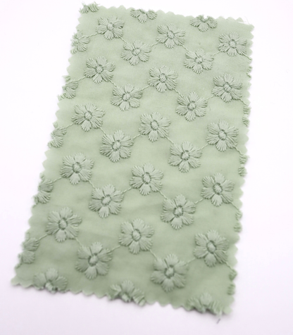 【25SS-454】花柄刺繍綿ローン　/0.5ｙあたり=～1300円