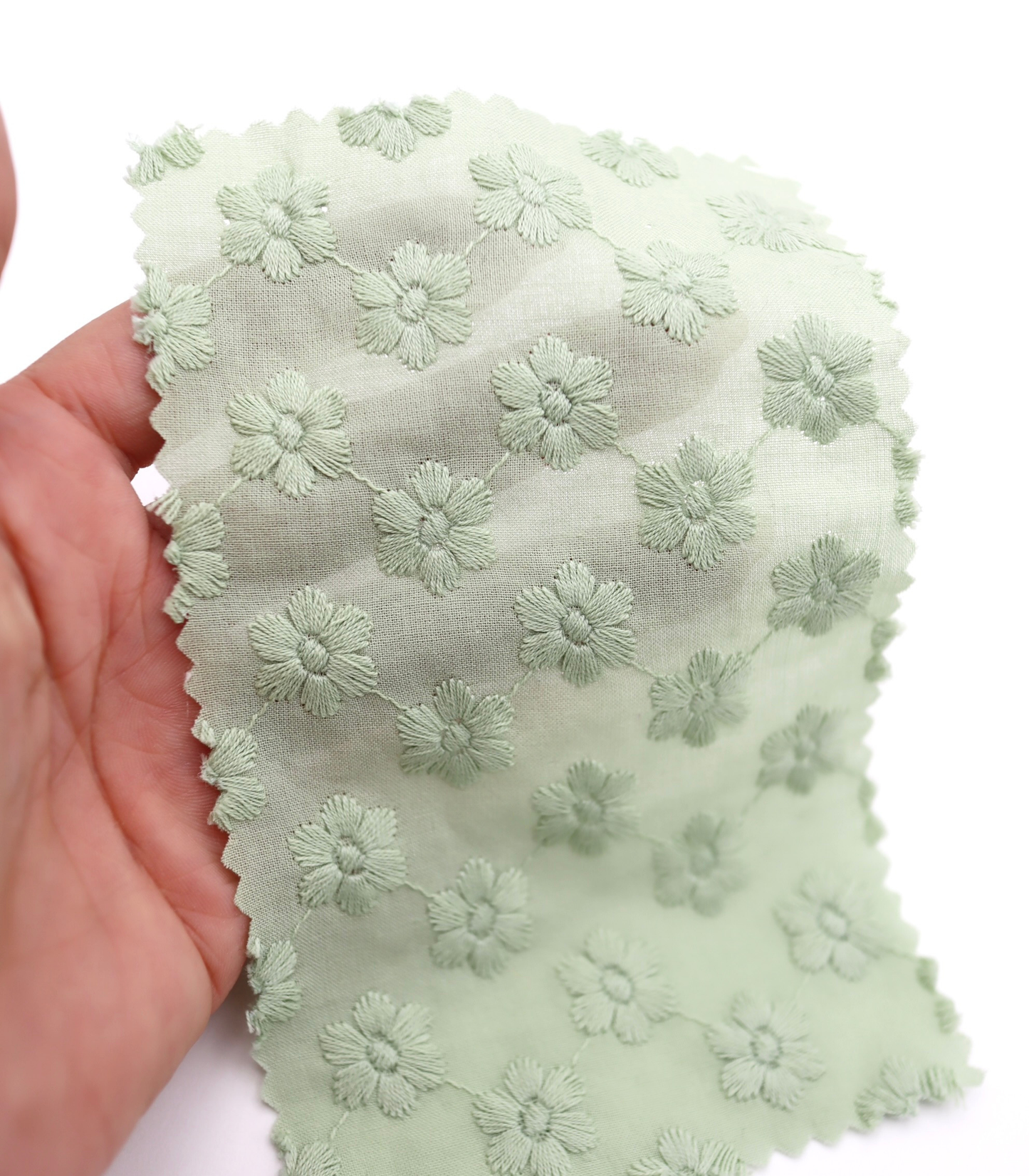 【25SS-454】花柄刺繍綿ローン　/0.5ｙあたり=～1300円