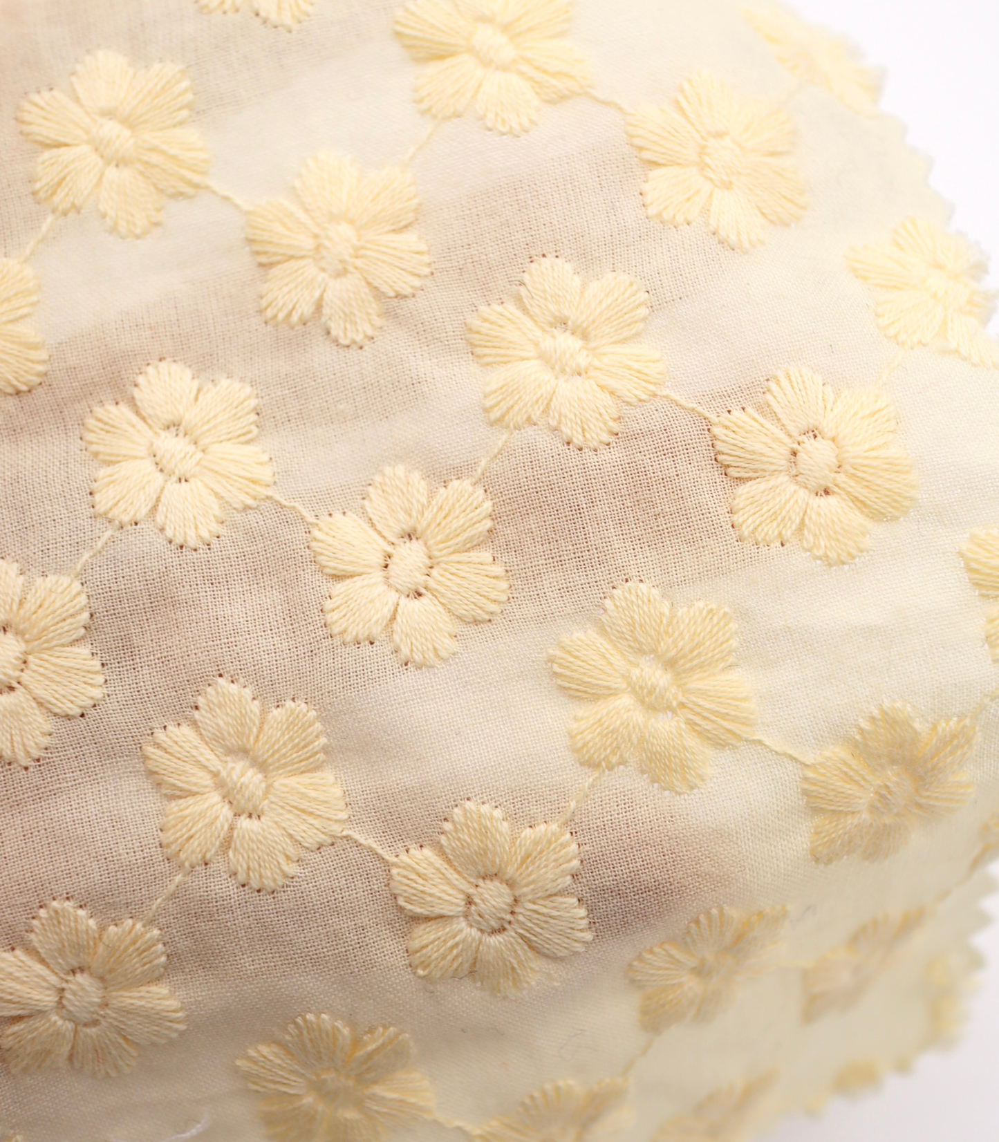 【25SS-454】花柄刺繍綿ローン　/0.5ｙあたり=～1300円