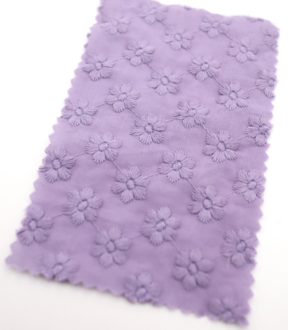 【25SS-454】花柄刺繍綿ローン　/0.5ｙあたり=～1300円