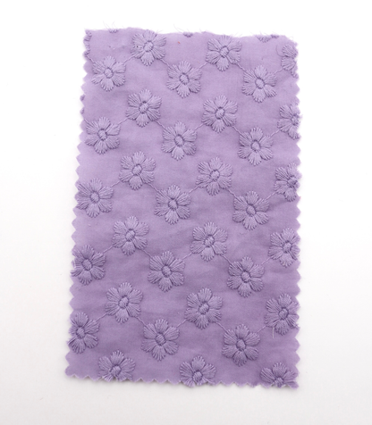 【25SS-454】花柄刺繍綿ローン　/0.5ｙあたり=～1300円