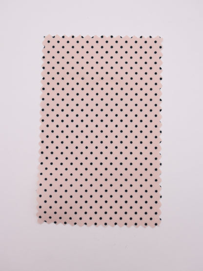 微細ドット・高密度サテンジョーゼット｜147cm広幅・5種のドットサイズ展開・防シワ｜ドッグウェア・セレモニー・レイヤード向け｜26SS-198【生地仕入れ代行卸】
