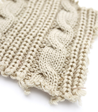 【25SS-061】ケーブルミドルゲージニット　0.5ｙあたり=～1790円