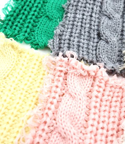 【25SS-061】ケーブルミドルゲージニット　0.5ｙあたり=～1790円