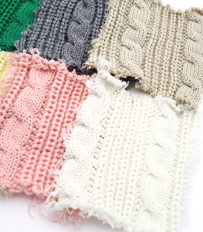 【25SS-061】ケーブルミドルゲージニット　0.5ｙあたり=～1790円