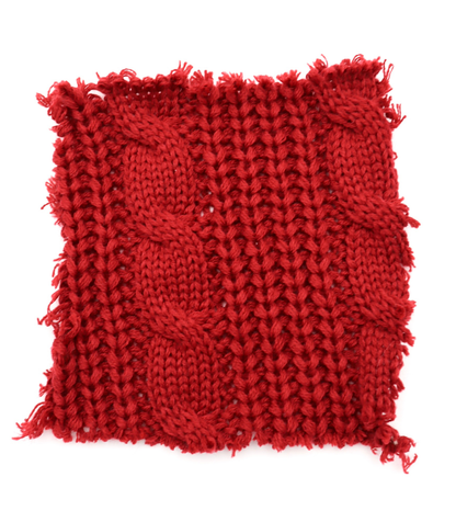 【25SS-103】ケーブルミドルゲージニット　/0.5ｙあたり=～1790円