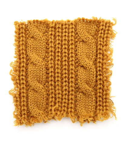 【25SS-103】ケーブルミドルゲージニット　/0.5ｙあたり=～1790円