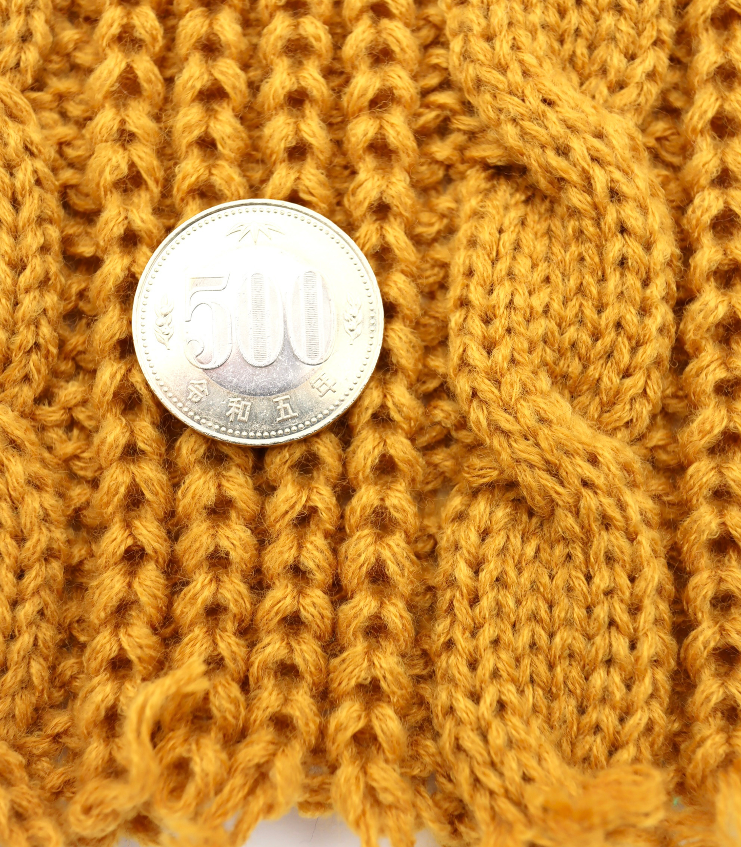 【25SS-103】ケーブルミドルゲージニット　/0.5ｙあたり=～1790円