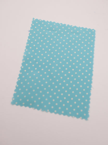 微細ジンタンドット・サテンプリント｜147cm広幅・ブルー・ネイビー系（全68色展開）｜ドッグウェア・装飾・裏地向け｜26SS-040【生地仕入れ代行卸】
