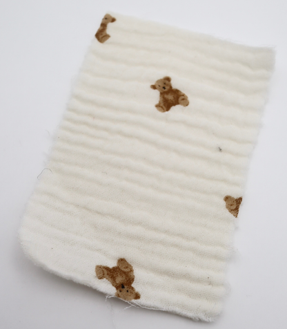 【25SS-288】プチテディベアプリントトリプルガーゼ　/0.5ｙあたり=～990円