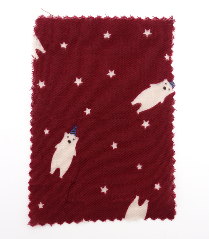 【25SS-292】パーティークマプリントダブルガーゼ　/0.5ｙあたり=～850円