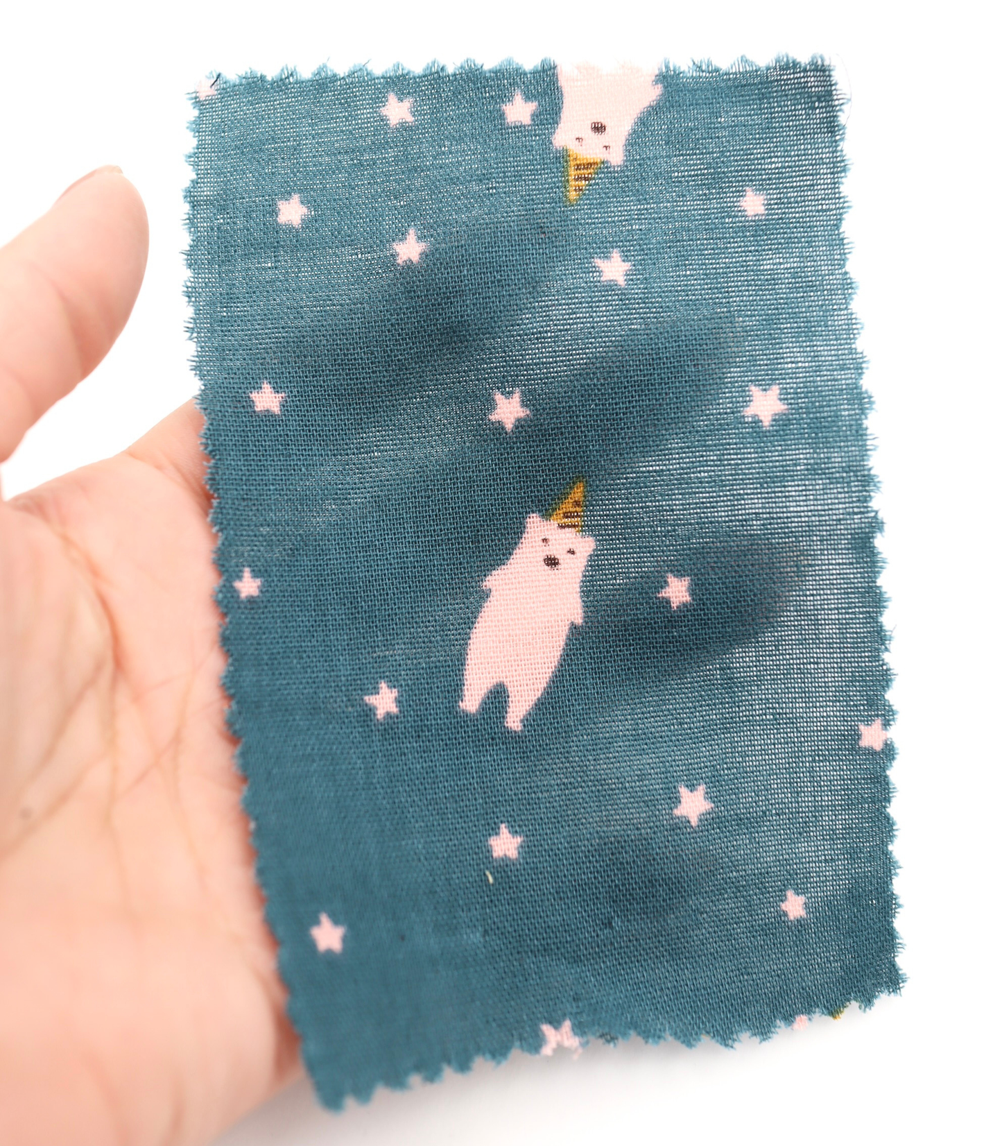 【25SS-292】パーティークマプリントダブルガーゼ　/0.5ｙあたり=～850円