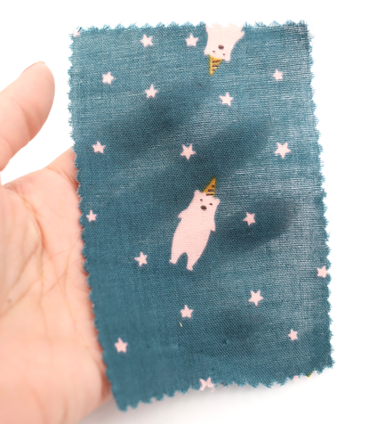 【25SS-292】パーティークマプリントダブルガーゼ　/0.5ｙあたり=～850円