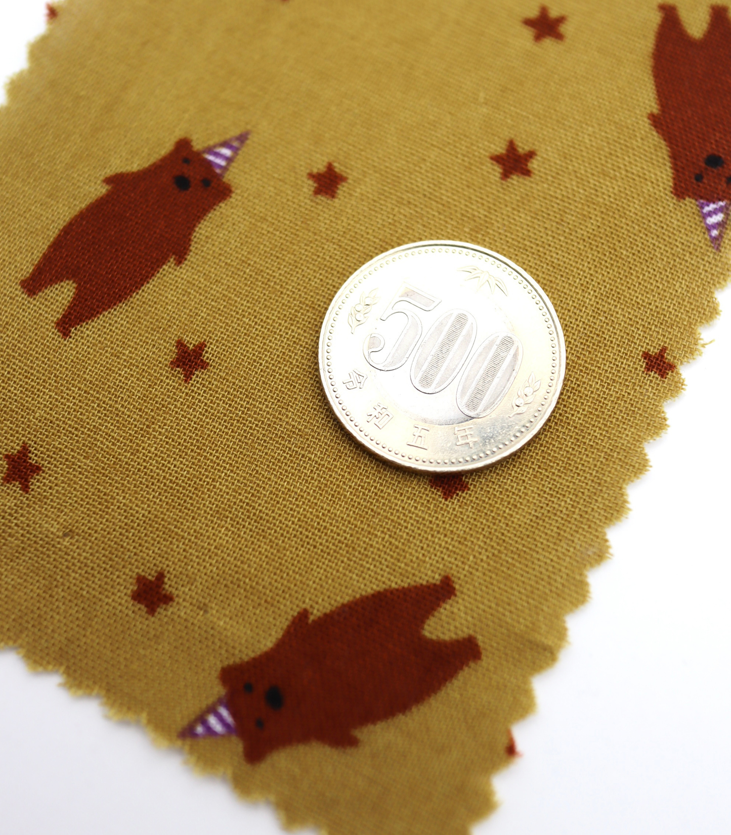 【25SS-292】パーティークマプリントダブルガーゼ　/0.5ｙあたり=～850円