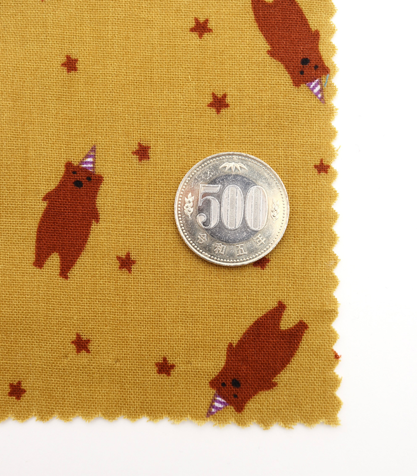 【25SS-292】パーティークマプリントダブルガーゼ　/0.5ｙあたり=～850円