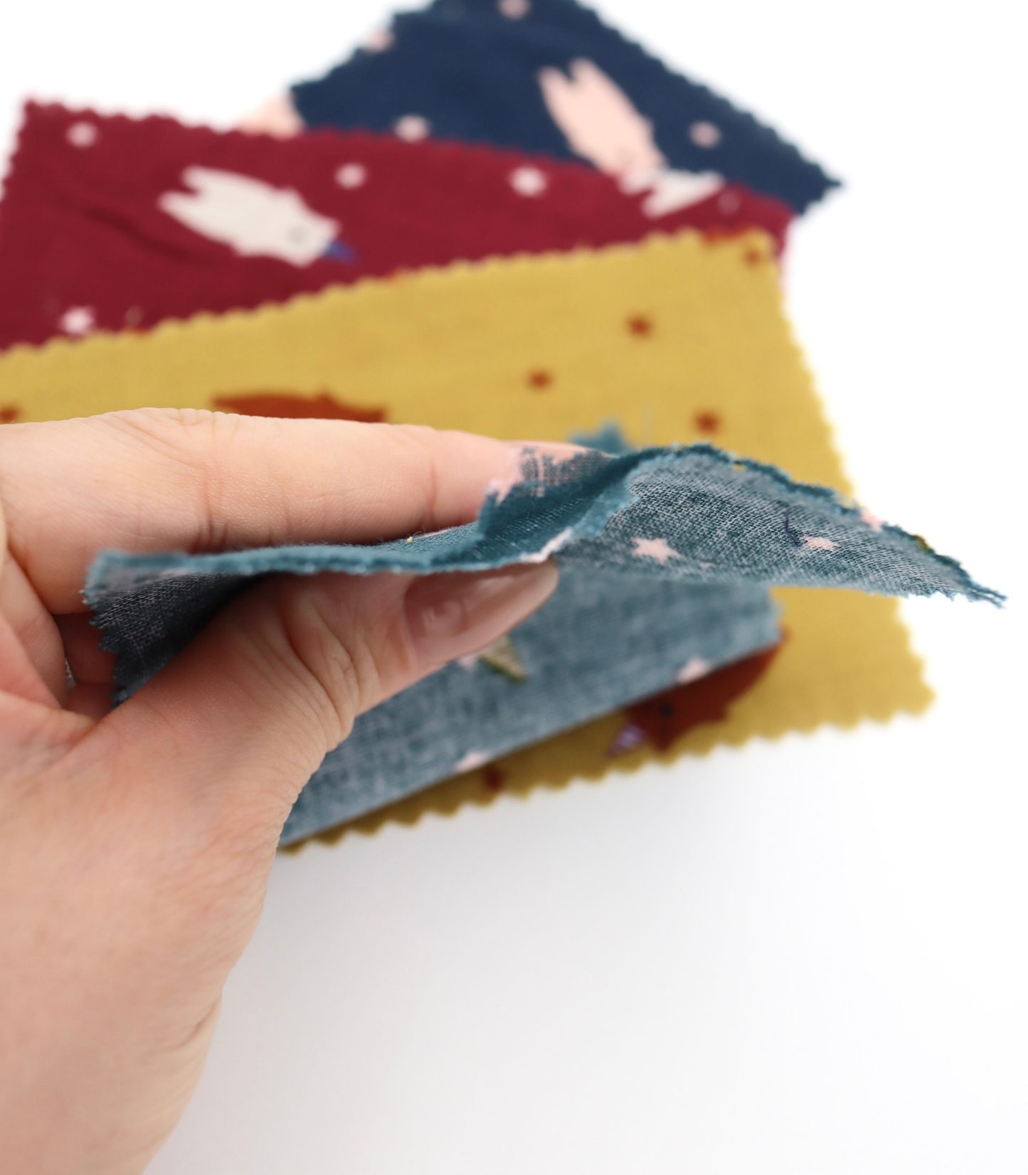 【25SS-292】パーティークマプリントダブルガーゼ　/0.5ｙあたり=～850円