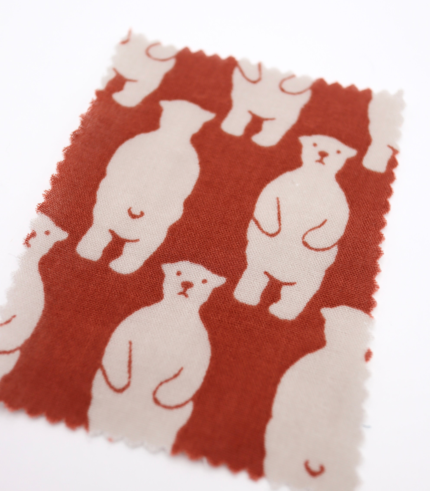 【25SS-291】スタンディングクマさんプリントダブルガーゼ　/0.5ｙあたり=～850円