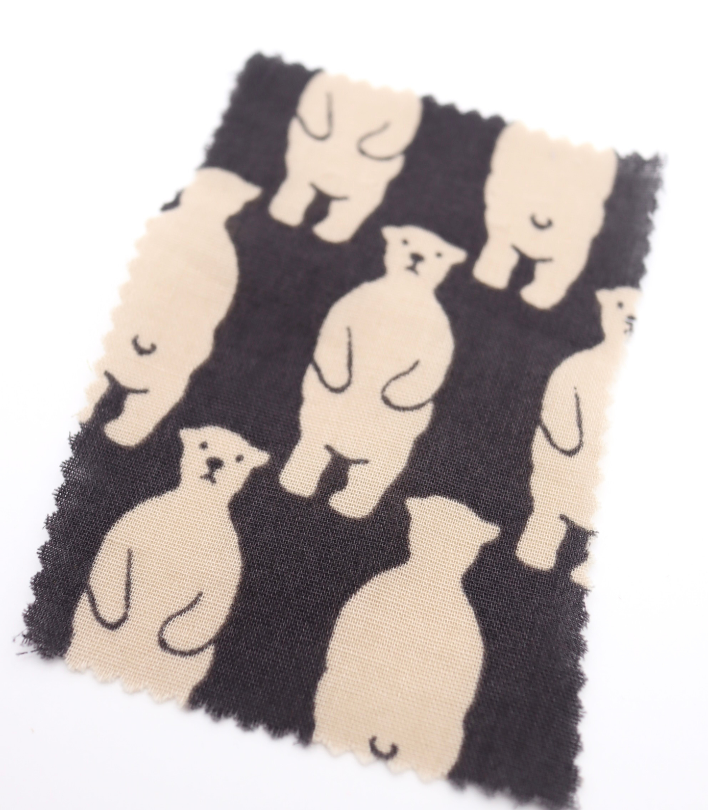 【25SS-291】スタンディングクマさんプリントダブルガーゼ　/0.5ｙあたり=～850円