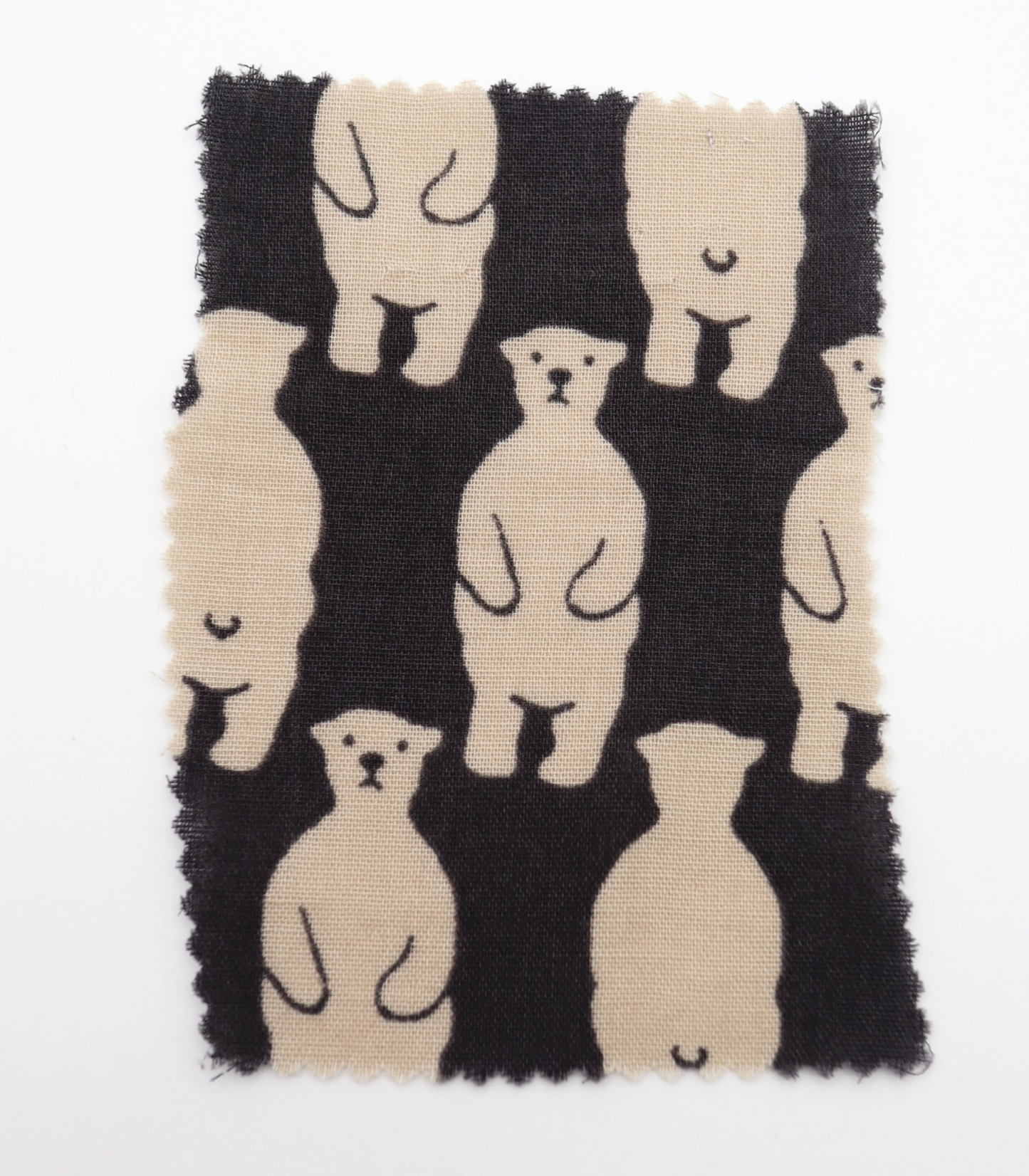 【25SS-291】スタンディングクマさんプリントダブルガーゼ　/0.5ｙあたり=～850円