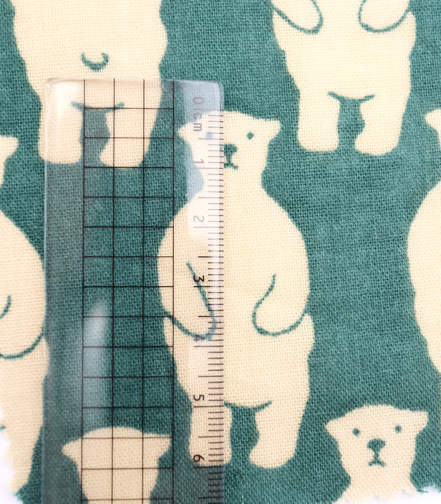 【25SS-291】スタンディングクマさんプリントダブルガーゼ　/0.5ｙあたり=～850円