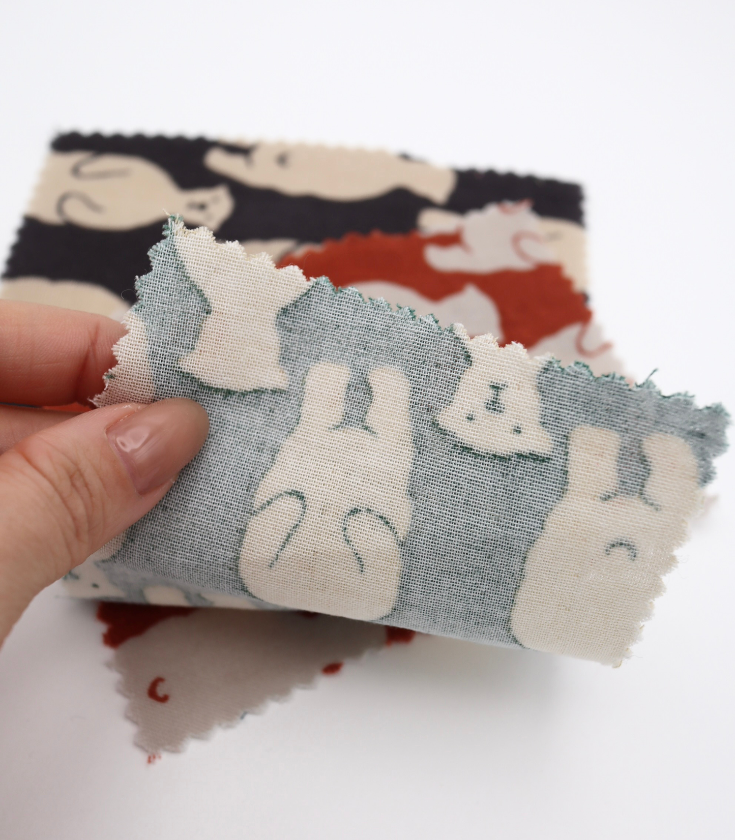 【25SS-291】スタンディングクマさんプリントダブルガーゼ　/0.5ｙあたり=～850円