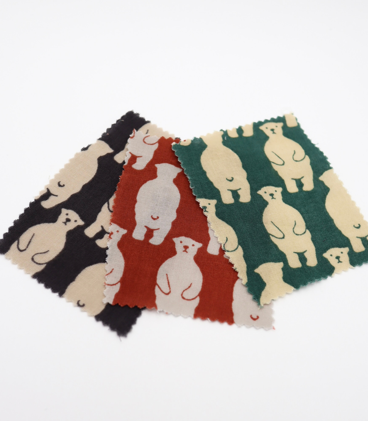 【25SS-291】スタンディングクマさんプリントダブルガーゼ　/0.5ｙあたり=～850円