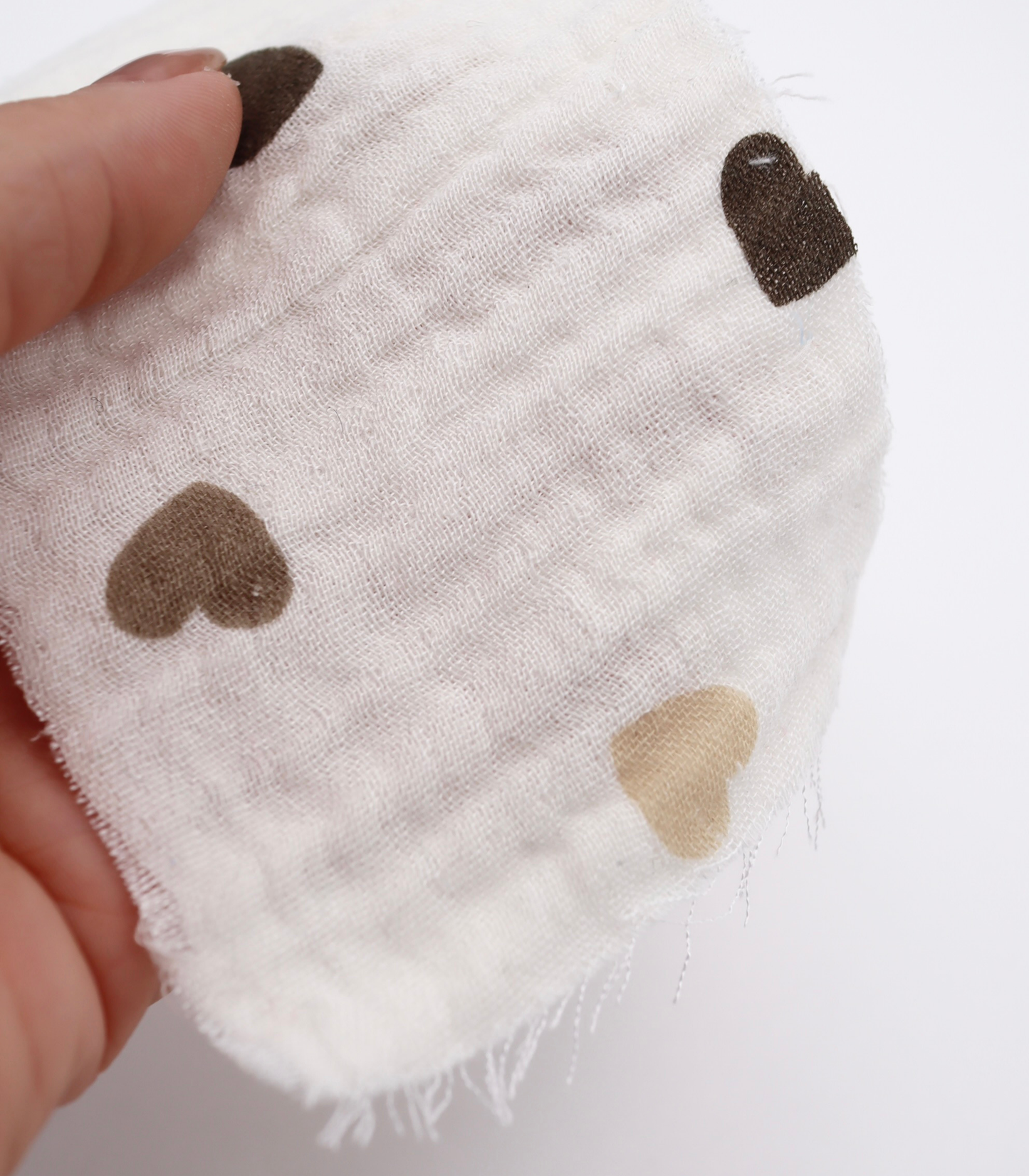 【25SS-293】ハートプリントトリプルガーゼ　/0.5ｙあたり=～980円