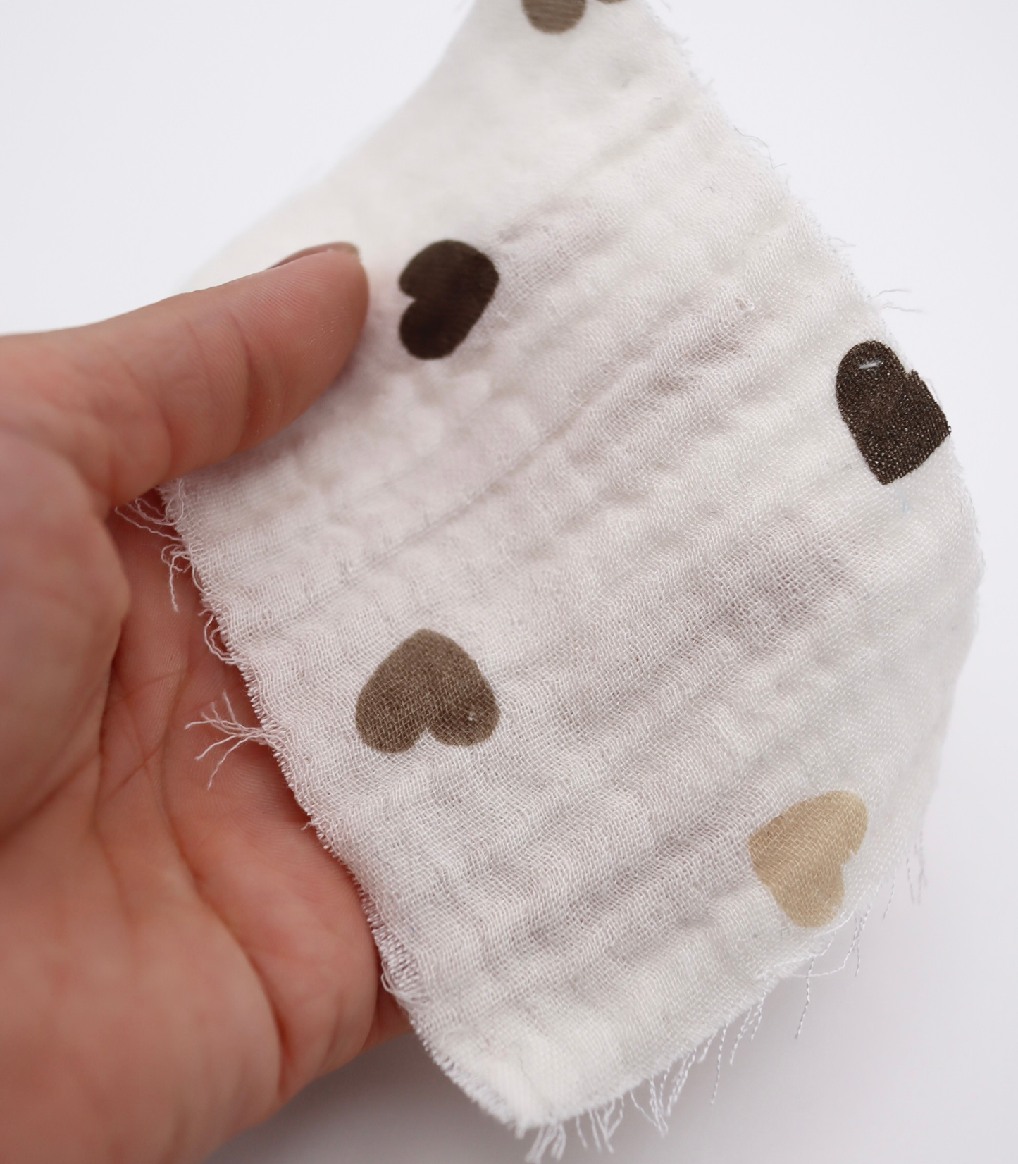 【25SS-293】ハートプリントトリプルガーゼ　/0.5ｙあたり=～980円