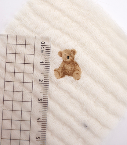 【25SS-288】プチテディベアプリントトリプルガーゼ　/0.5ｙあたり=～990円