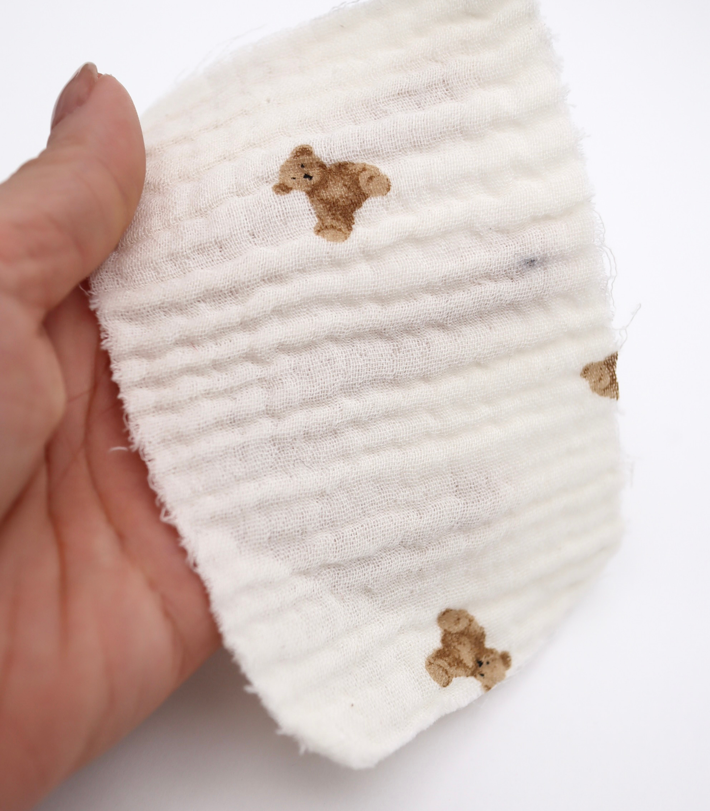 【25SS-288】プチテディベアプリントトリプルガーゼ　/0.5ｙあたり=～990円