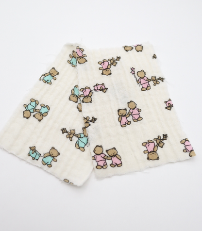 【25SS-289】仲良しくまさんプリントトリプルガーゼ　/0.5ｙあたり=～990円