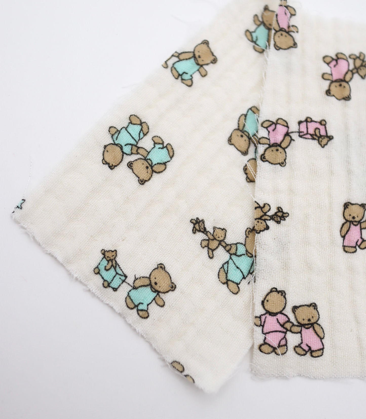 【25SS-289】仲良しくまさんプリントトリプルガーゼ　/0.5ｙあたり=～990円