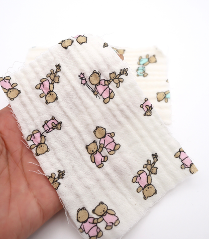 【25SS-289】仲良しくまさんプリントトリプルガーゼ　/0.5ｙあたり=～990円