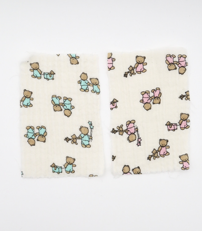 【25SS-289】仲良しくまさんプリントトリプルガーゼ　/0.5ｙあたり=～990円