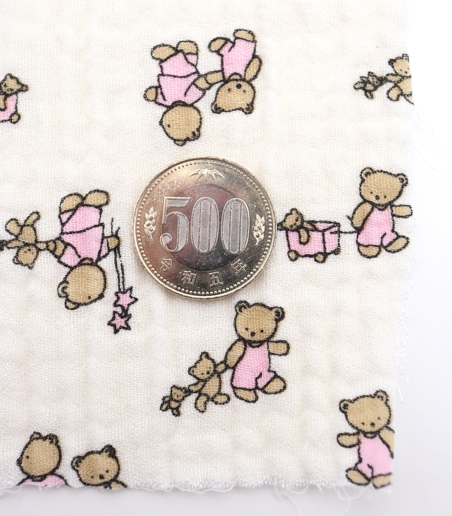 【25SS-289】仲良しくまさんプリントトリプルガーゼ　/0.5ｙあたり=～990円