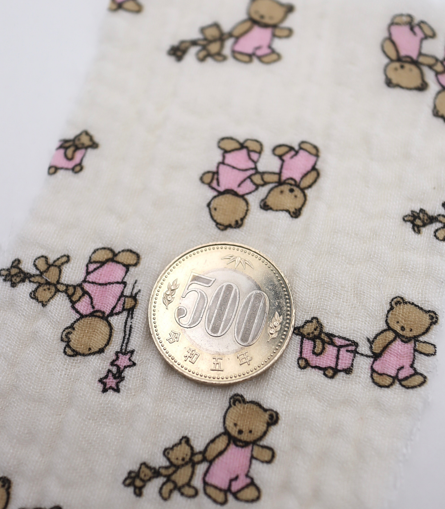 【25SS-289】仲良しくまさんプリントトリプルガーゼ　/0.5ｙあたり=～990円