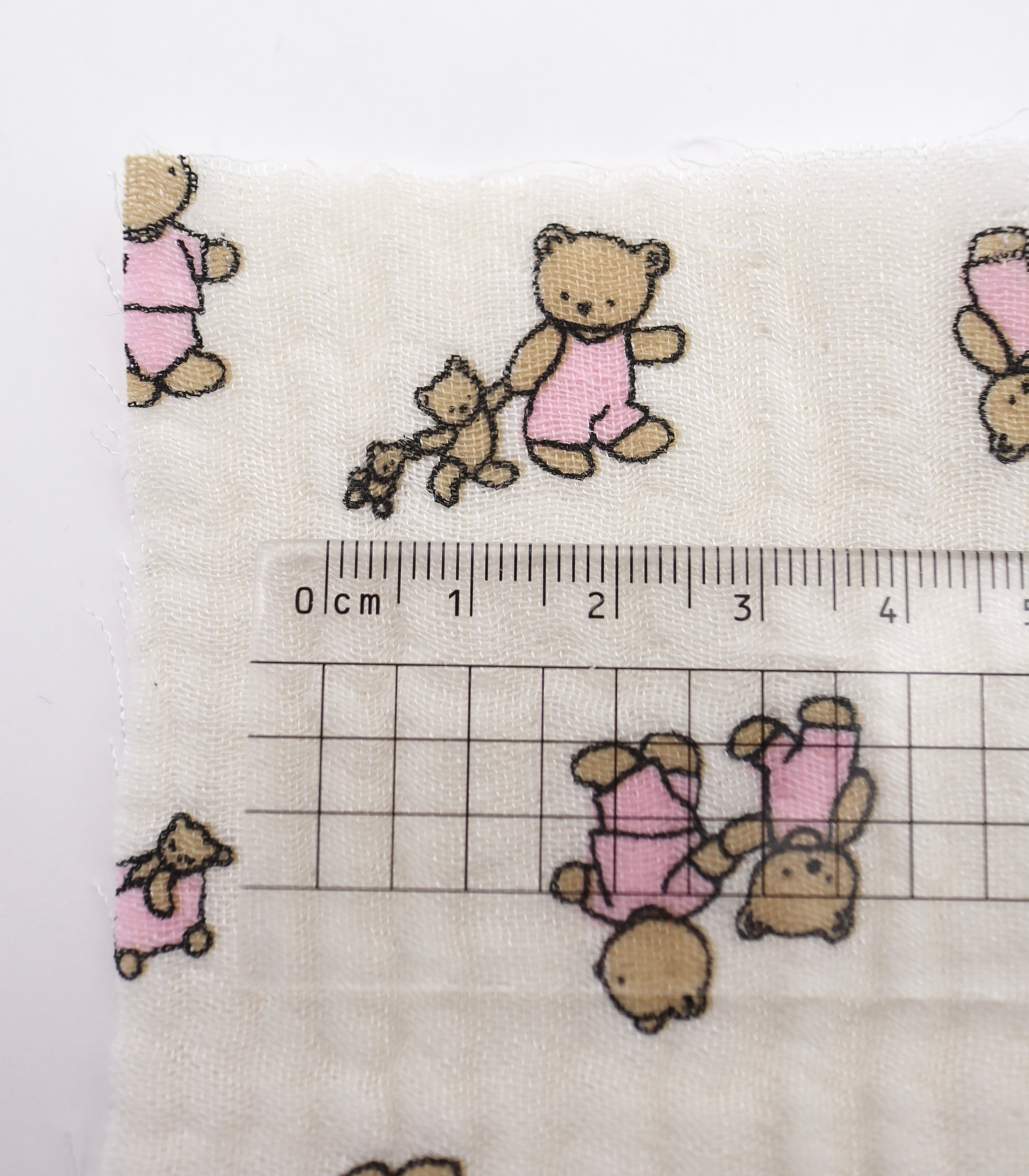 【25SS-289】仲良しくまさんプリントトリプルガーゼ　/0.5ｙあたり=～990円