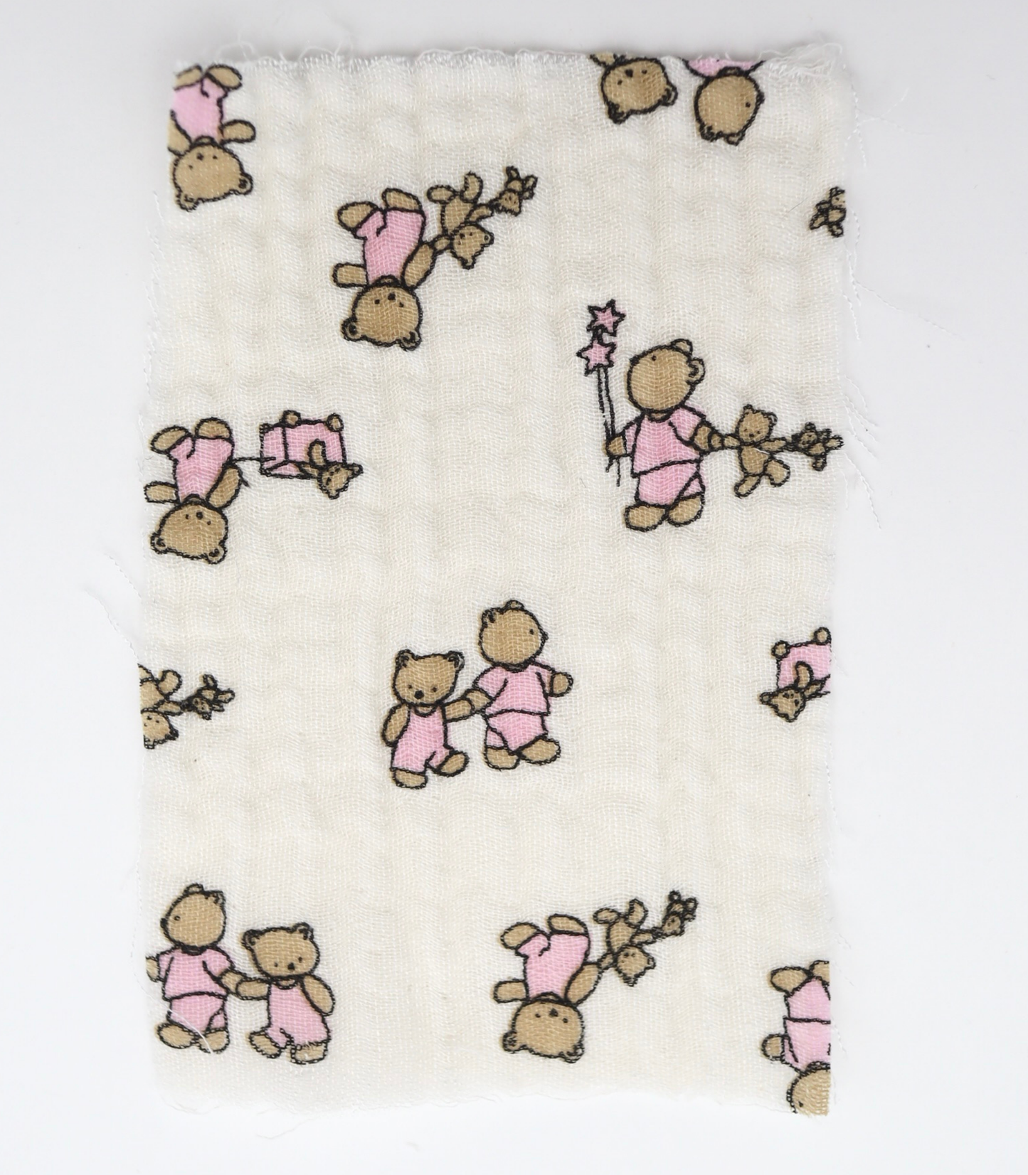 【25SS-289】仲良しくまさんプリントトリプルガーゼ　/0.5ｙあたり=～990円