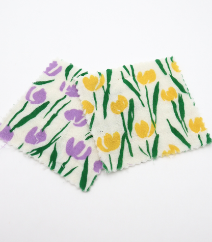 【25SS-285】チューリッププリントトリプルガーゼ　/0.5ｙあたり=～1025円