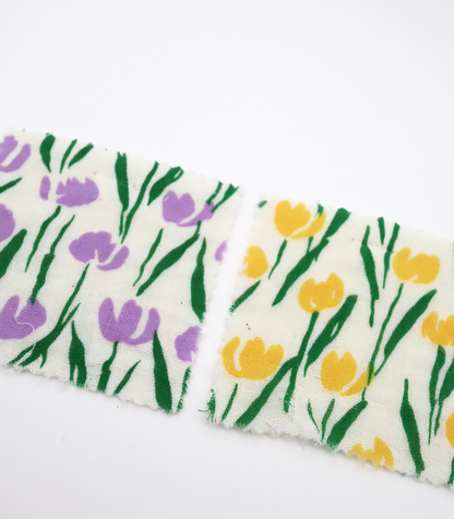 【25SS-285】チューリッププリントトリプルガーゼ　/0.5ｙあたり=～1025円