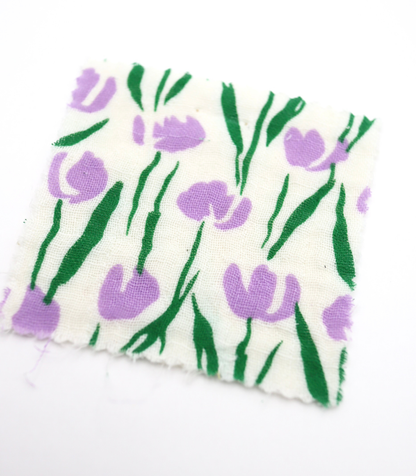 【25SS-285】チューリッププリントトリプルガーゼ　/0.5ｙあたり=～1025円