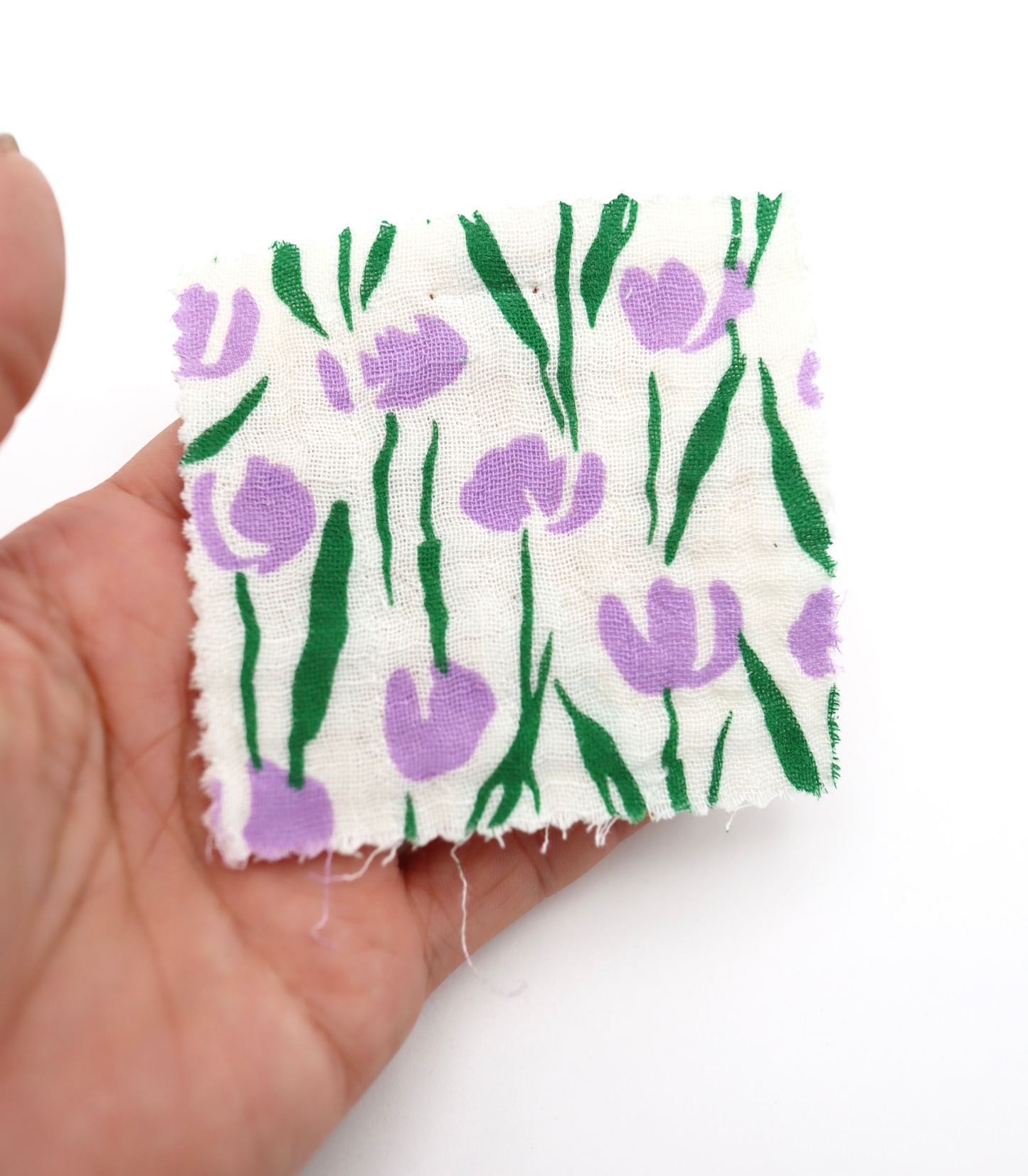 【25SS-285】チューリッププリントトリプルガーゼ　/0.5ｙあたり=～1025円