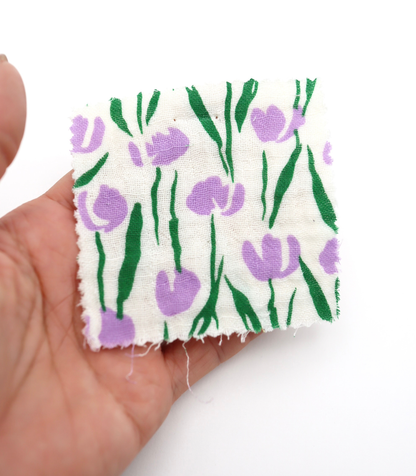 【25SS-285】チューリッププリントトリプルガーゼ　/0.5ｙあたり=～1025円