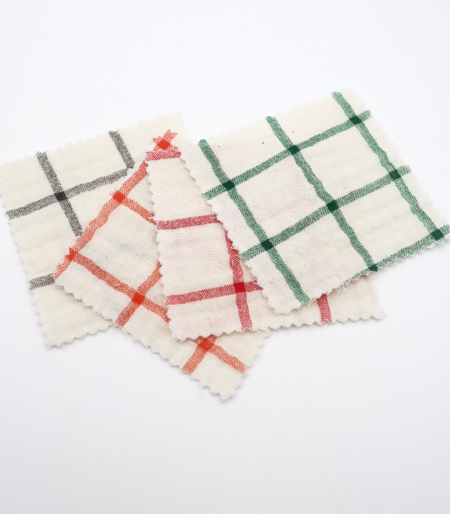 【25SS-066】チェックプリントトリプルガーゼ　/0.5ｙあたり=～1025円