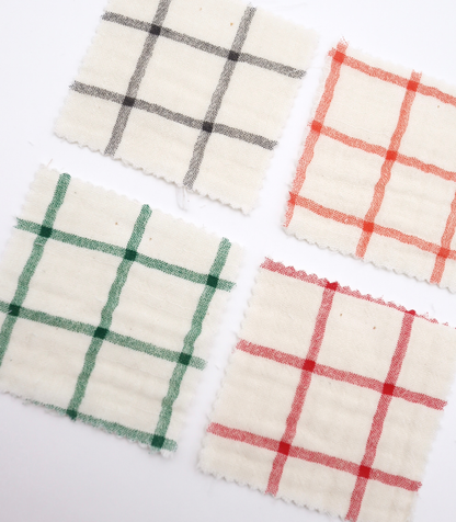 【25SS-066】チェックプリントトリプルガーゼ　/0.5ｙあたり=～1025円