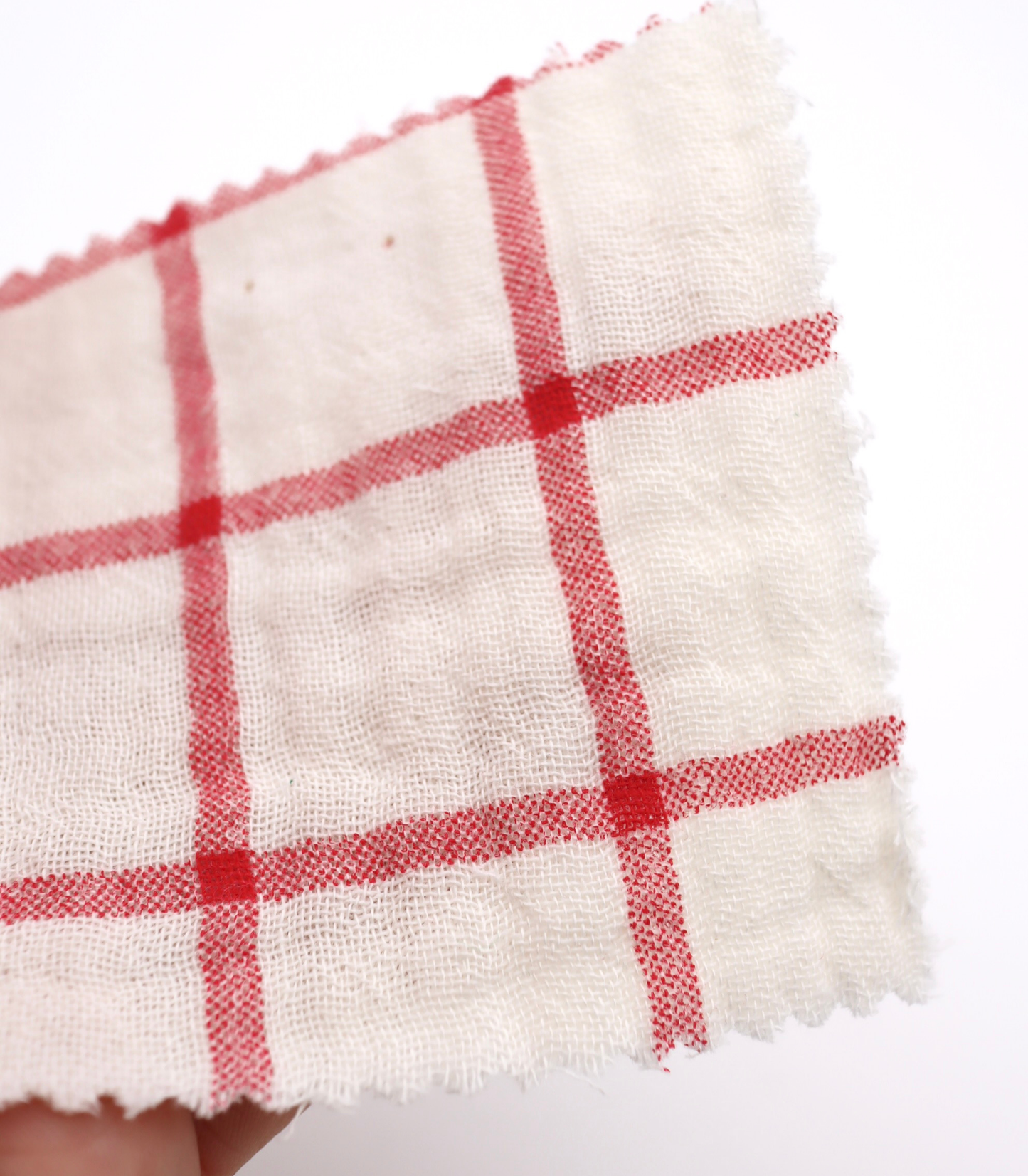 【25SS-066】チェックプリントトリプルガーゼ　/0.5ｙあたり=～1025円