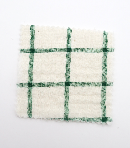 【25SS-066】チェックプリントトリプルガーゼ　/0.5ｙあたり=～1025円