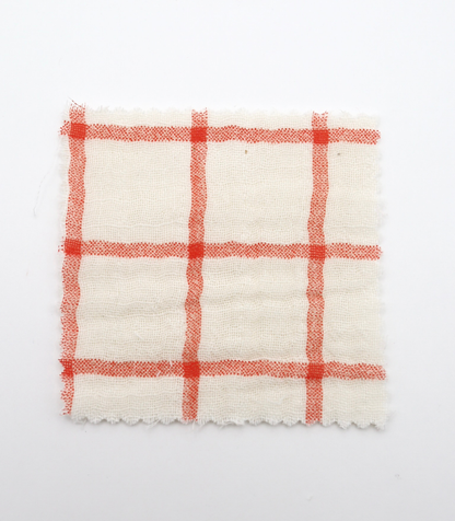 【25SS-066】チェックプリントトリプルガーゼ　/0.5ｙあたり=～1025円