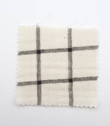 【25SS-066】チェックプリントトリプルガーゼ　/0.5ｙあたり=～1025円